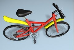 CNC自行车手板模型